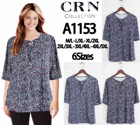 Bluzka damska China A1153 Mix kolor M/L-4XL/5XL 1