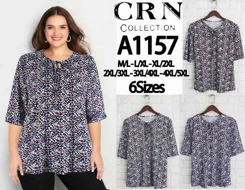 Bluzka damska China A1157 Mix kolor M/L-4XL/5XL 1