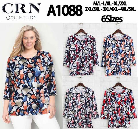 Bluzka damska China A1088 Mix kolor M/L-4XL/5XL 1