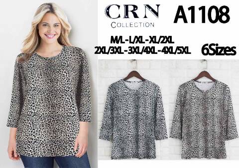 Bluzka damska China A1108 Mix kolor M/L-4XL/5XL 1