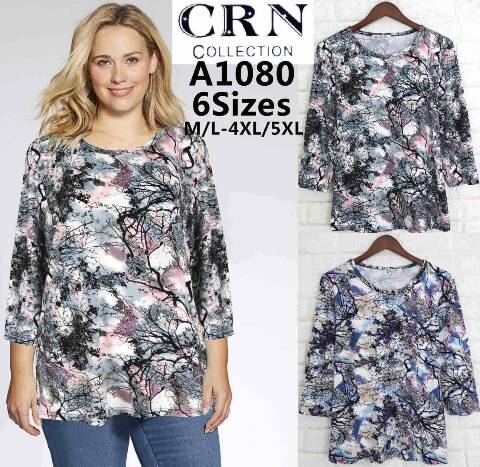 Bluzka damska China A1080 Mix kolor M/L-4XL/5XL