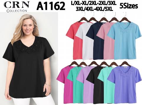 Bluzka damska China A1162 Mix kolor M/L-4XL/5XL 1