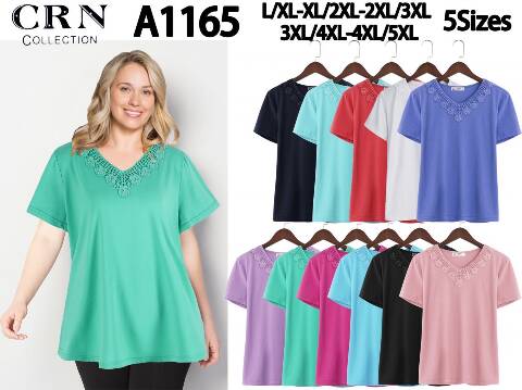 Bluzka damska China A1165 Mix kolor M/L-4XL/5XL 1