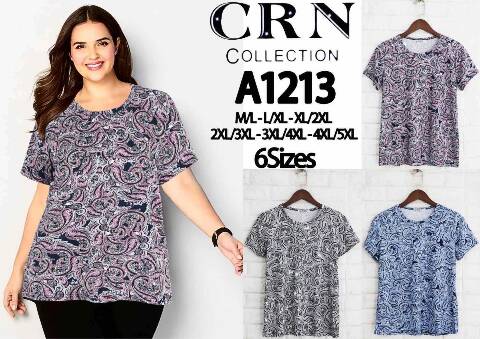 Bluzka damska China A1213 Mix kolor M/L-4XL/5XL