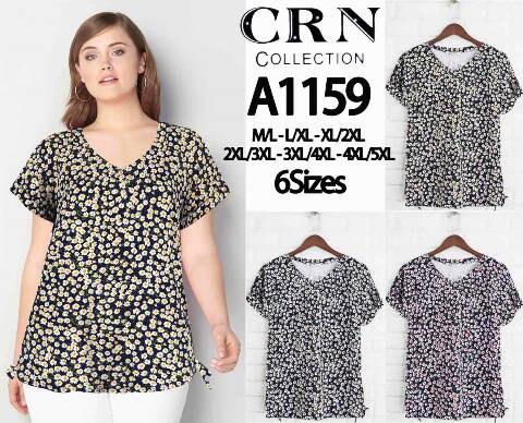 Bluzka damska China A1159 Mix kolor M/L-4XL/5XL 1