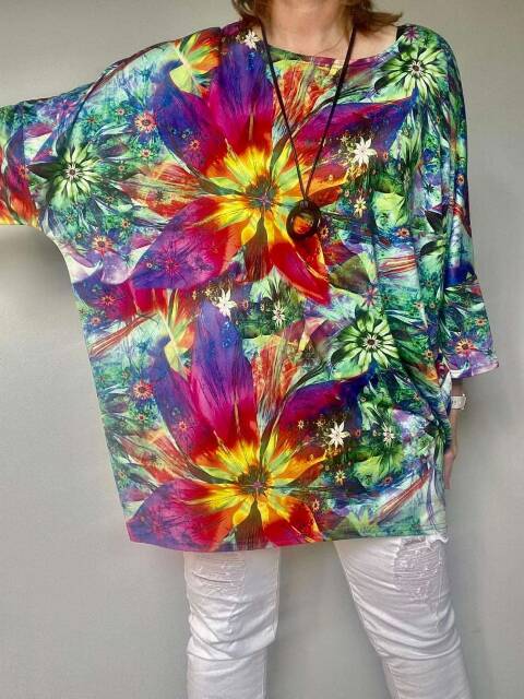 Tunika damskie 3239 Mix kolor Standard (towar polskie)