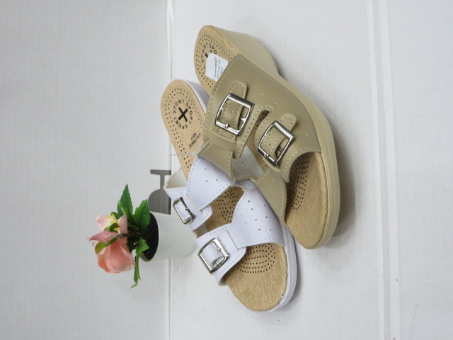 Klapki Damskie 2922 BL/WHITE/BEIGE 36-41 1