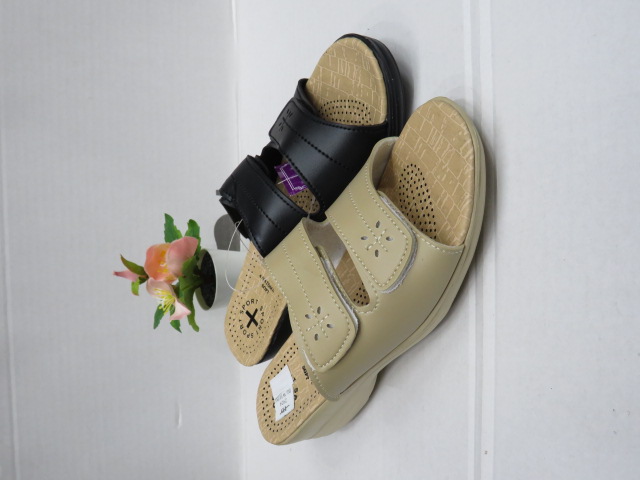 Klapki Damskie 2924 BLACK/WHITE/BEIGE 36-41 1