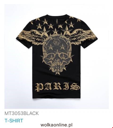 Bluzka męska china MT3053BLACK 1 kolor M-2XL