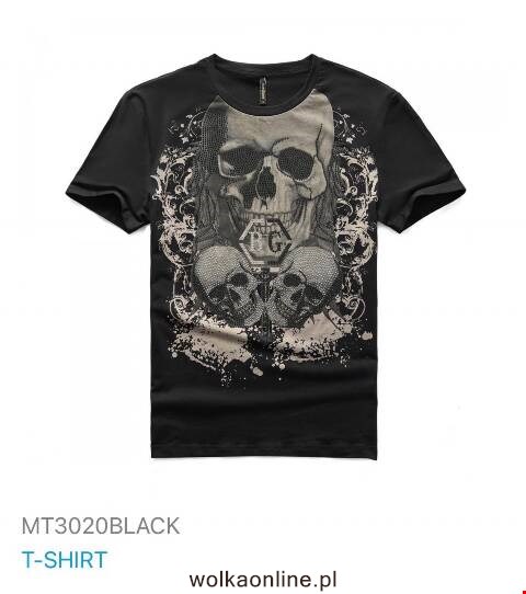Bluzka męska china MT3020BLACK 1 kolor M-2XL