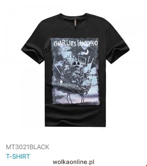 Bluzka męska china MT3021BLACK 1 kolor M-2XL