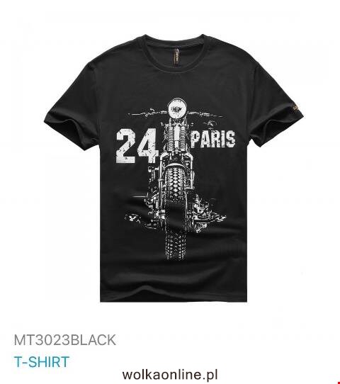 Bluzka męskie china MT3023BLACK 1 kolor M-2XL 