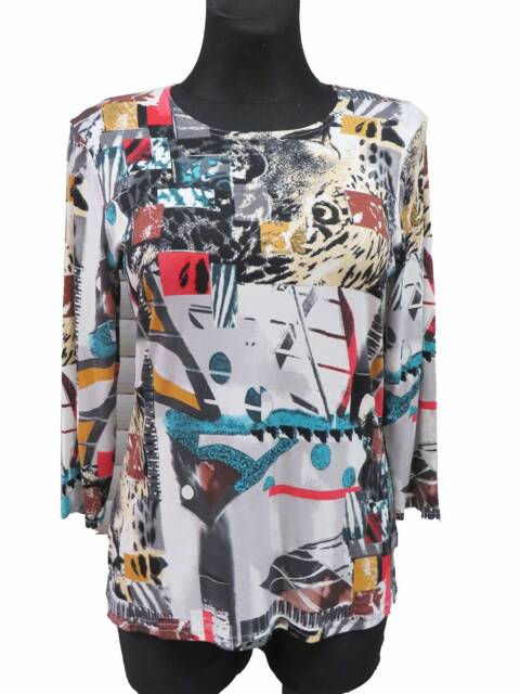 Bluzka damskie 6303 1 kolor L-4XL (towar polskie)