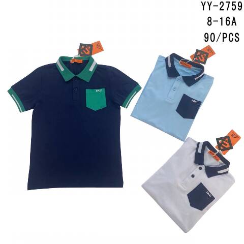 Bluzki chłopięce YY-2759 Mix kolor 8-16 1