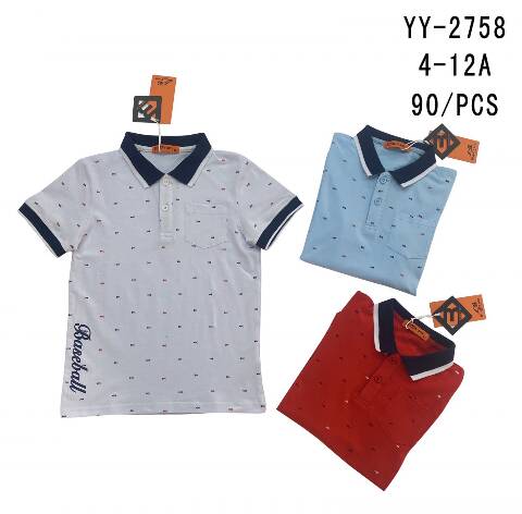 Bluzki chłopięce YY-2758 Mix kolor 4-12 1
