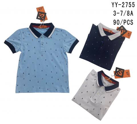 Bluzki chłopięce YY-2755 Mix kolor 3-8