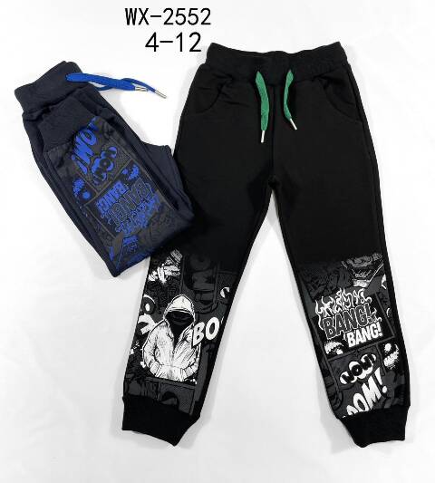 Spodnie dresowe chłopięce WX-2552 Mix kolor 4-12