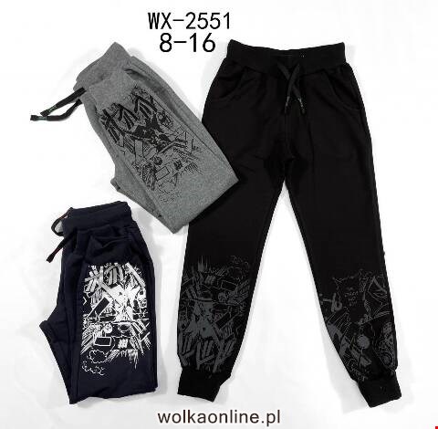 Spodnie dresowe chłopięce WX-2551 Mix kolor 8-16