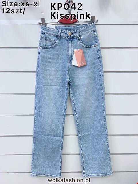 Jeansy damskie KP042 1 kolor XS-XL