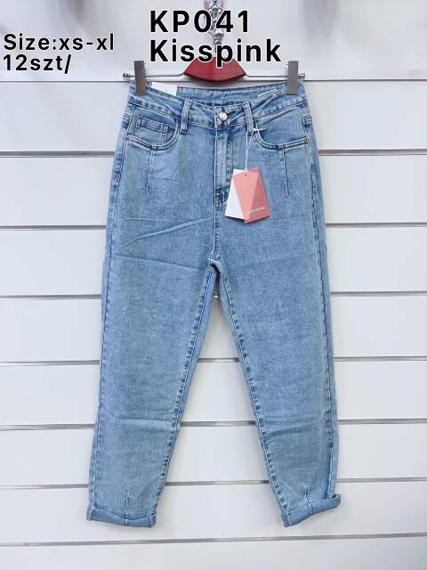 Jeansy damskie KP041 1 kolor XS-XL
