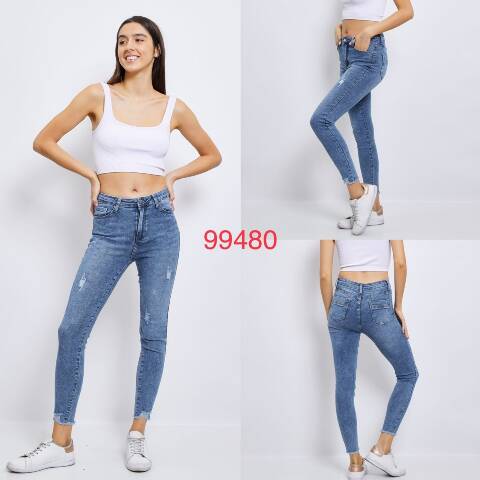 Jeansy damskie 99480 1 kolor 36-44