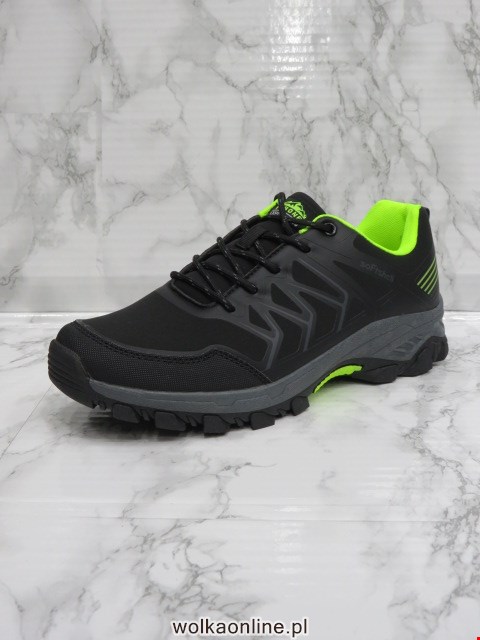 Sportowe Damskie 7079-2 BLACK/GREEN 36-41