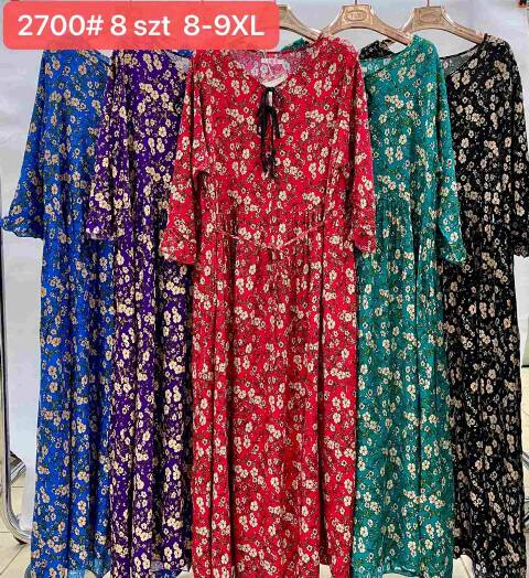 Sukienka damskie china 2700 Mix kolor 8XL-9XL 1