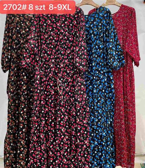 Sukienka damskie china 2702 Mix kolor 8XL-9XL 1