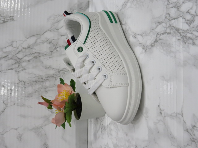 Buty Sportowe Dziecięce C900 WHITE/GREEN 30-35