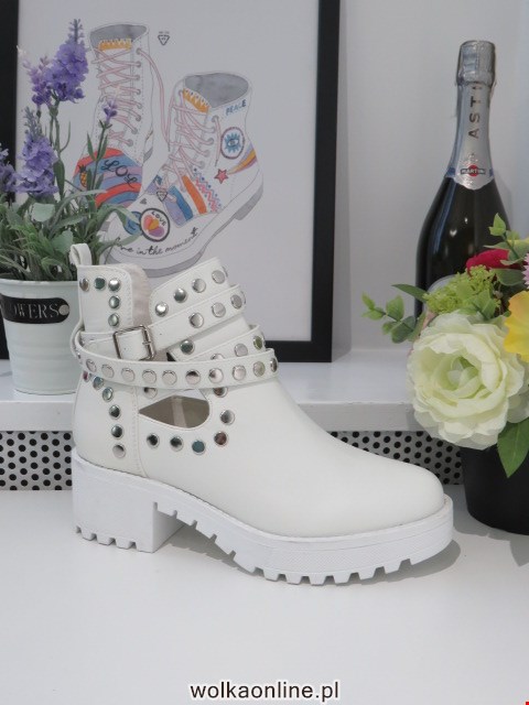 Botki Damskie 8355 WHITE 36-41