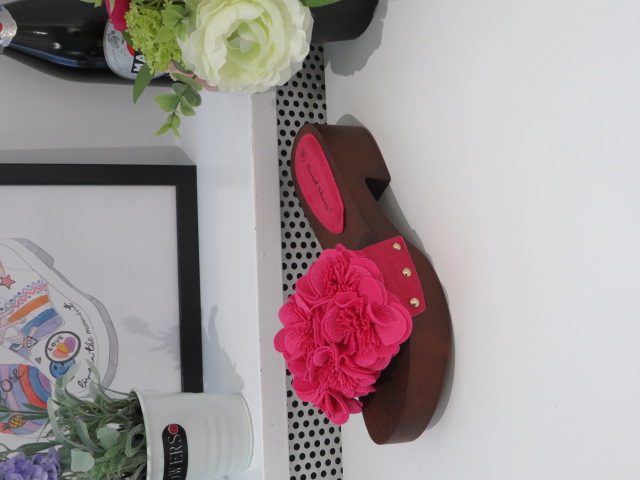 Klapki Damskie LS177 FUSHIA 36-41