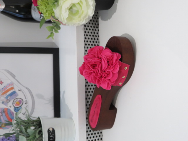 Klapki Damskie LS177 FUSHIA 36-41 1