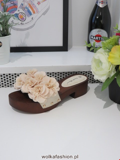 Klapki Damskie LS177 BEIGE 36-41