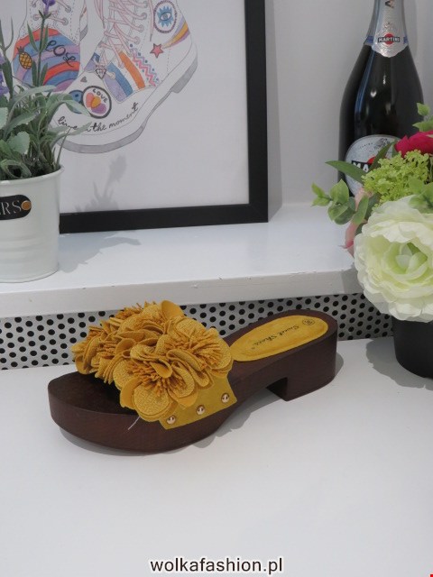 Klapki Damskie LS177 YELLOW 36-41
