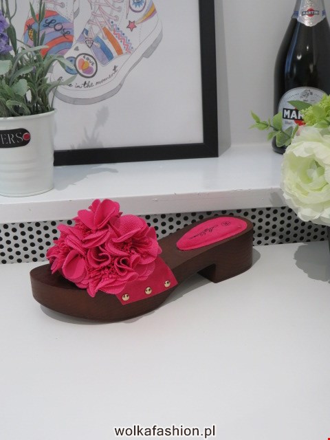 Klapki Damskie MS9050 FUSHIA 36-41