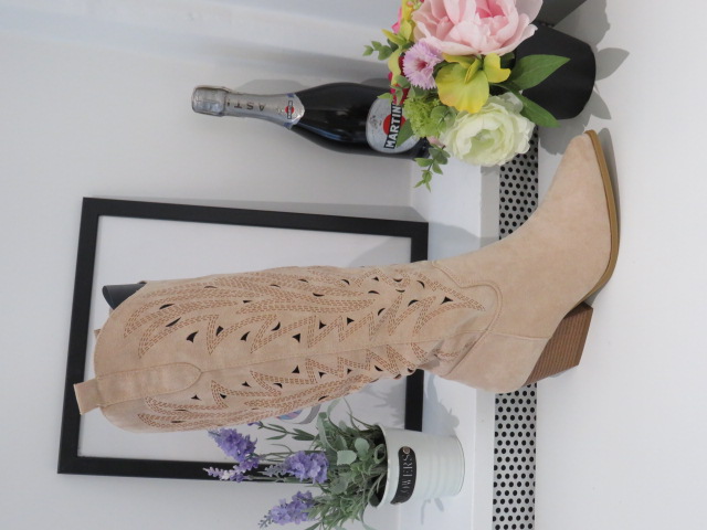 Kozaki Damskie 8576 BEIGE 36-41