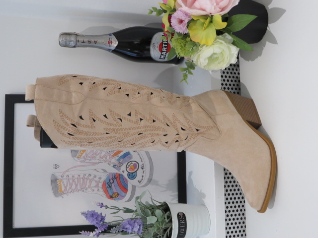 Kozaki Damskie 2119 BEIGE 36-41