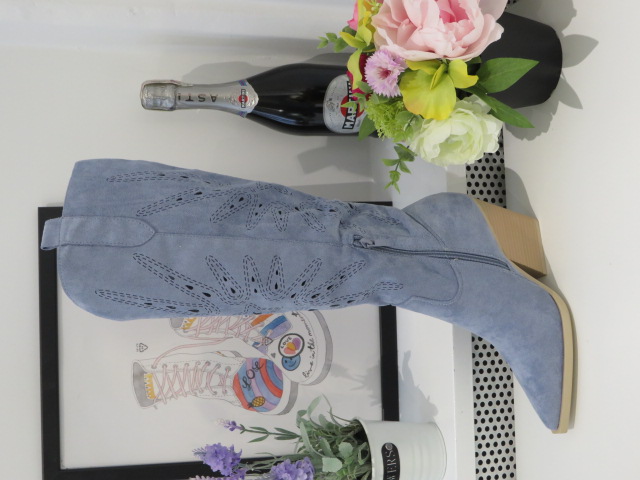 Kozaki Damskie 8676 BLUE 36-41 1