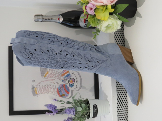 Kozaki Damskie 8576 BLUE 36-41 1