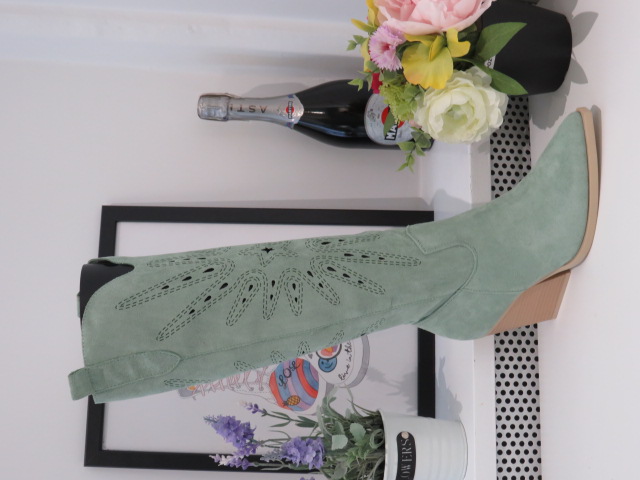 Kozaki Damskie 8676 GREEN 36-41