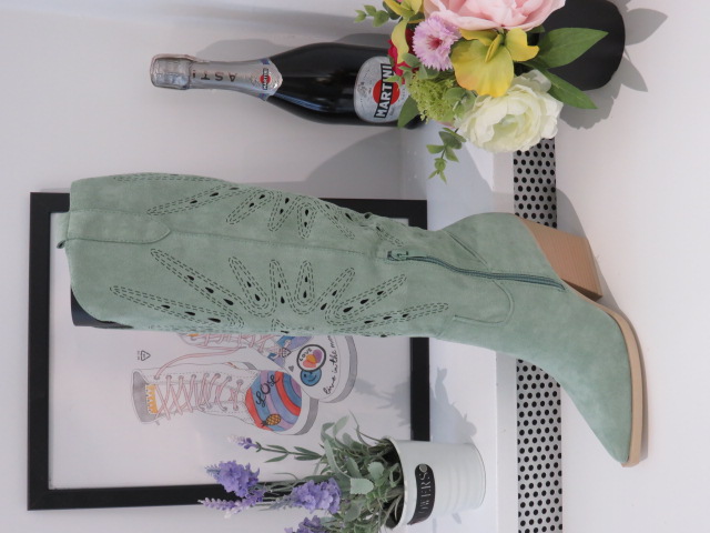 Kozaki Damskie 8676 GREEN 36-41 1