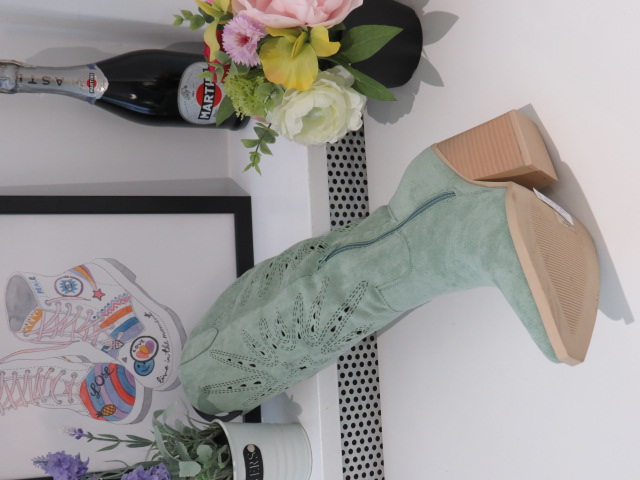 Kozaki Damskie 8676 GREEN 36-41 2