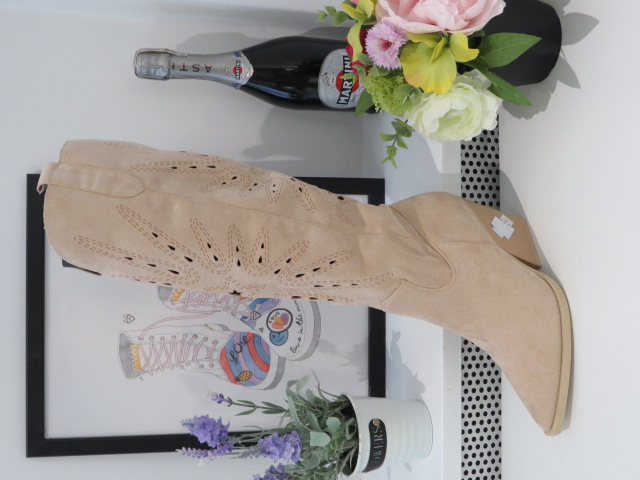 Kozaki Damskie 8676 BEIGE 36-41