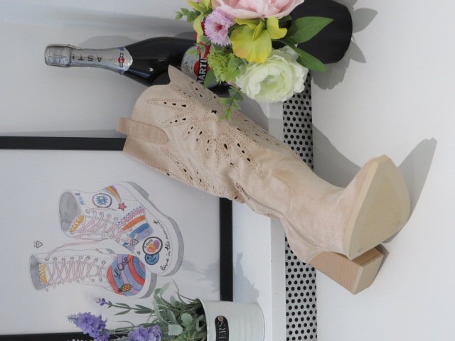 Kozaki Damskie 8676 BEIGE 36-41 2