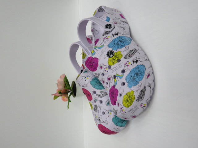 Klapki Damskie H007-4 BLUE/YELLOW/RED 37-41