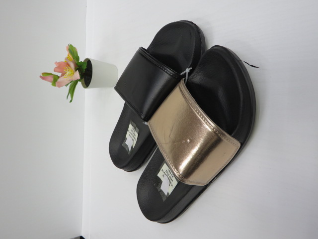 Klapki Damskie T015 BLACK/PINK/WHITE/GOLD 36-41 1