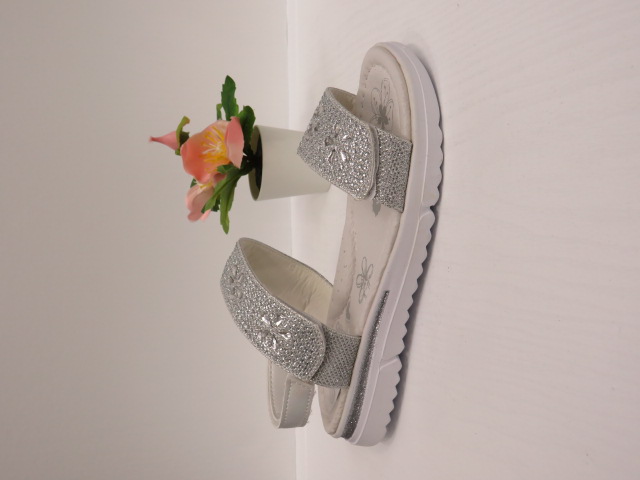 Sandały Dziecięce AB58 SILVER 31-36