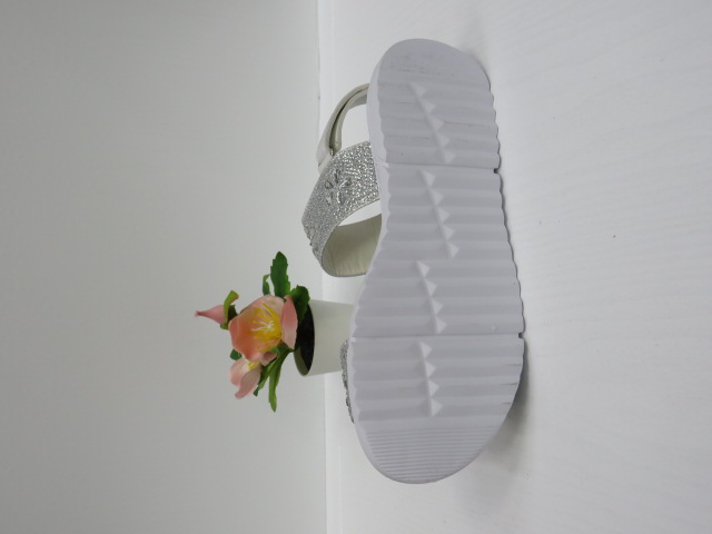 Sandały Dziecięce AB58 SILVER 31-36 2