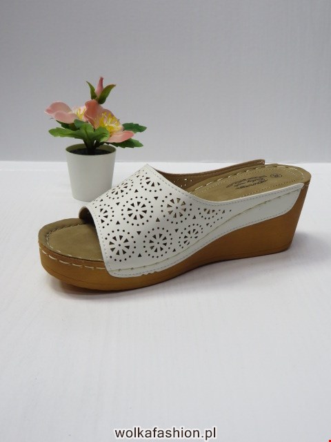 Klapki Damskie 6094-2 WHITE 36-41 1