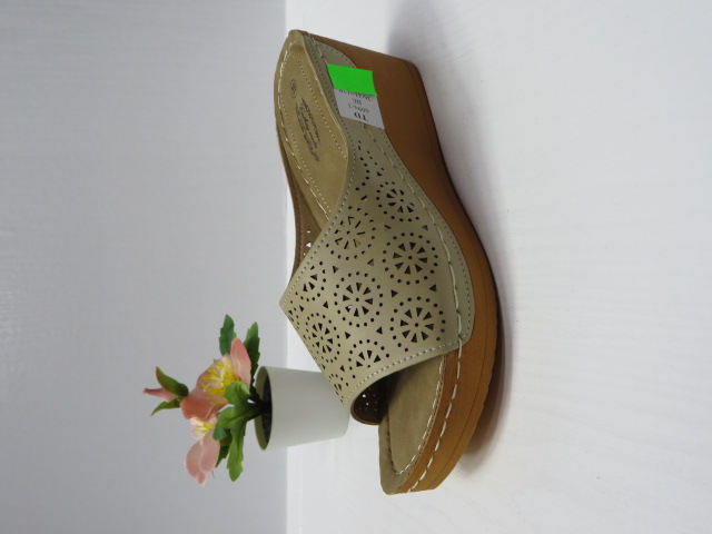 Klapki Damskie 6094-3 BEIGE 36-41